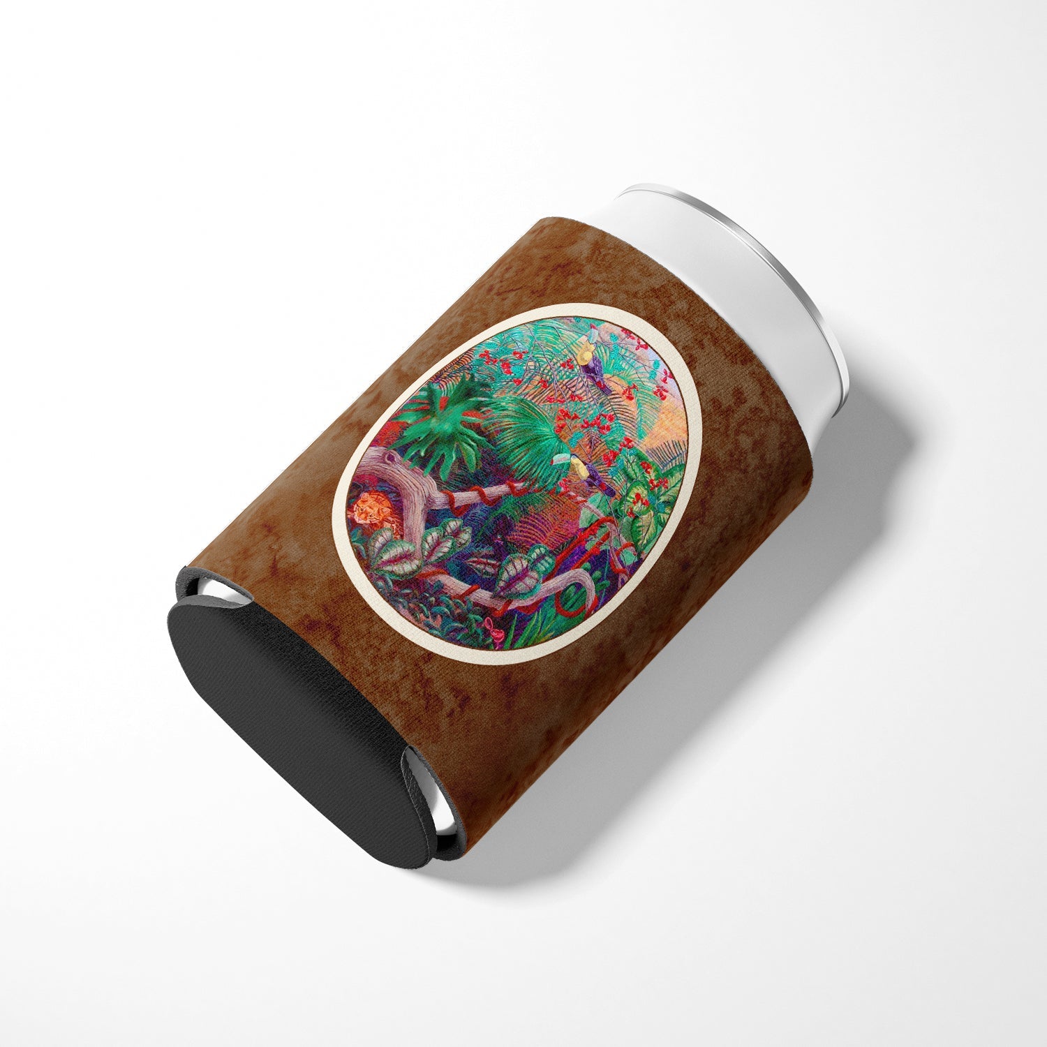 Bird - Toucan Can or Bottle Hugger Cooler Sleeve for Standard 12 oz Cans, Insulated Foam Beer & Soda Can Hugger Reusable