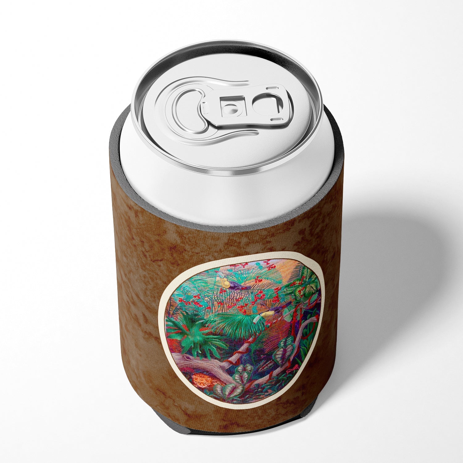 Bird - Toucan Can or Bottle Hugger Cooler Sleeve for Standard 12 oz Cans, Insulated Foam Beer & Soda Can Hugger Reusable