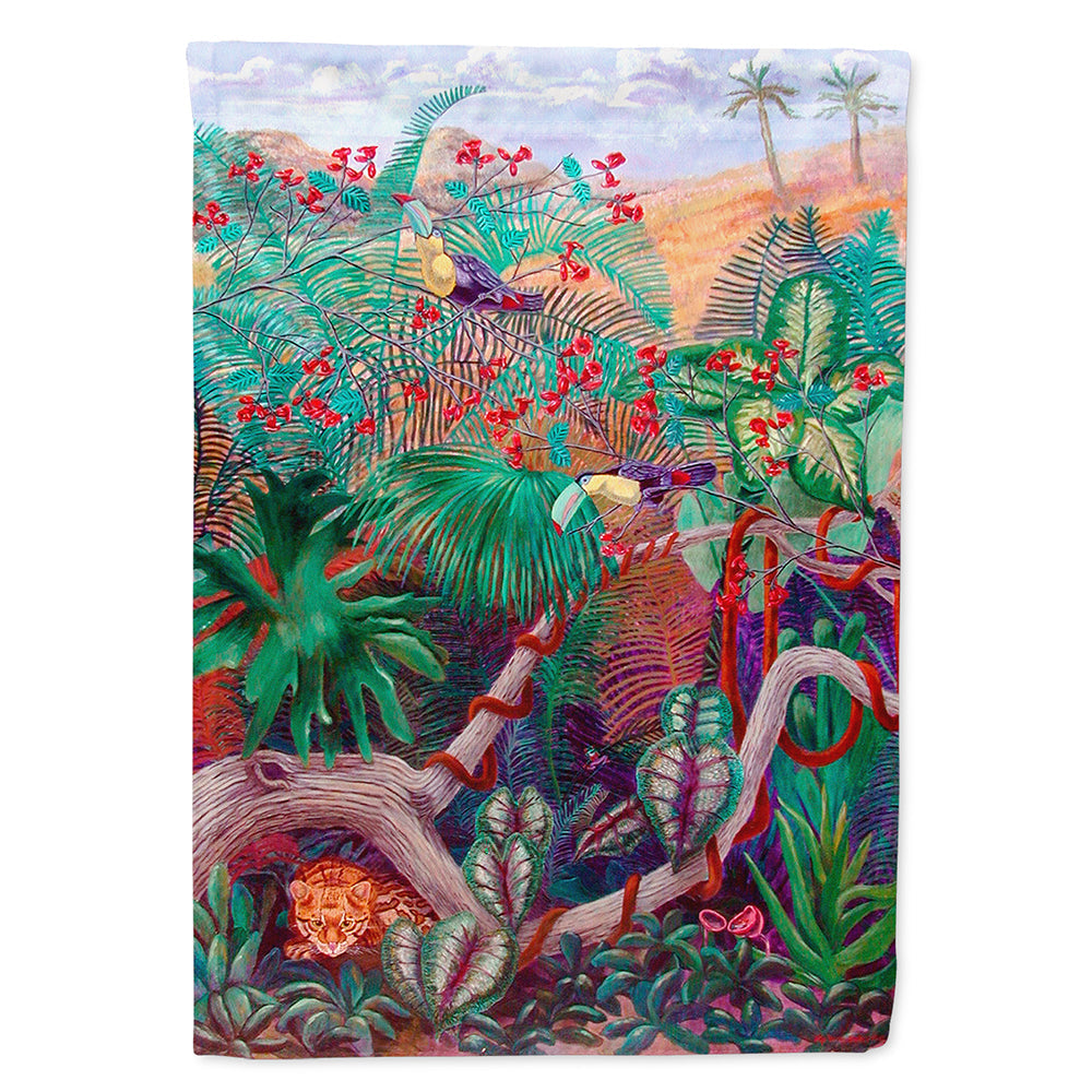 Bird - Toucan House Flag 28x40 Porch Sleeve Pole Decorative Outside Yard Banner Artwork Wall Hanging, Polyester