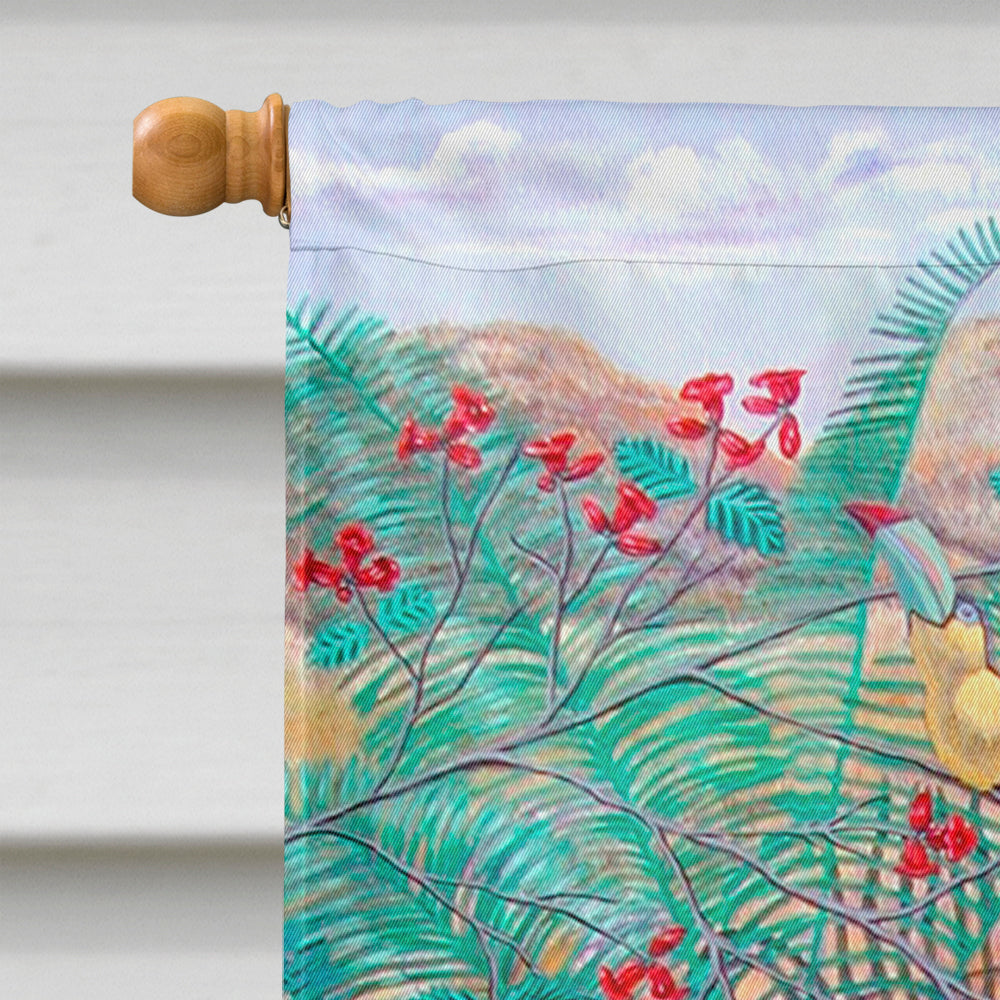 Bird - Toucan House Flag 28x40 Porch Sleeve Pole Decorative Outside Yard Banner Artwork Wall Hanging, Polyester