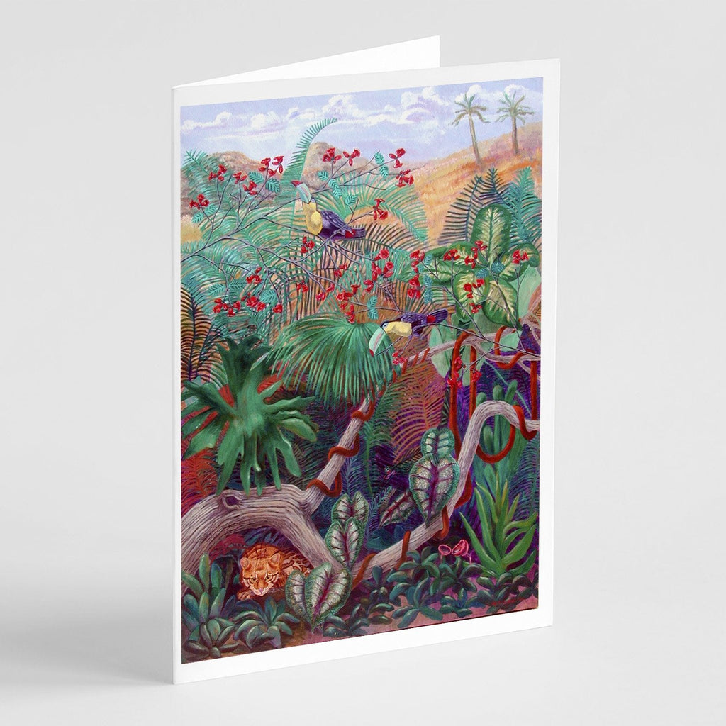 Bird - Toucan Greeting Cards Pack of 8 Blank Cards with Envelopes Whimsical A7 Size 5x7