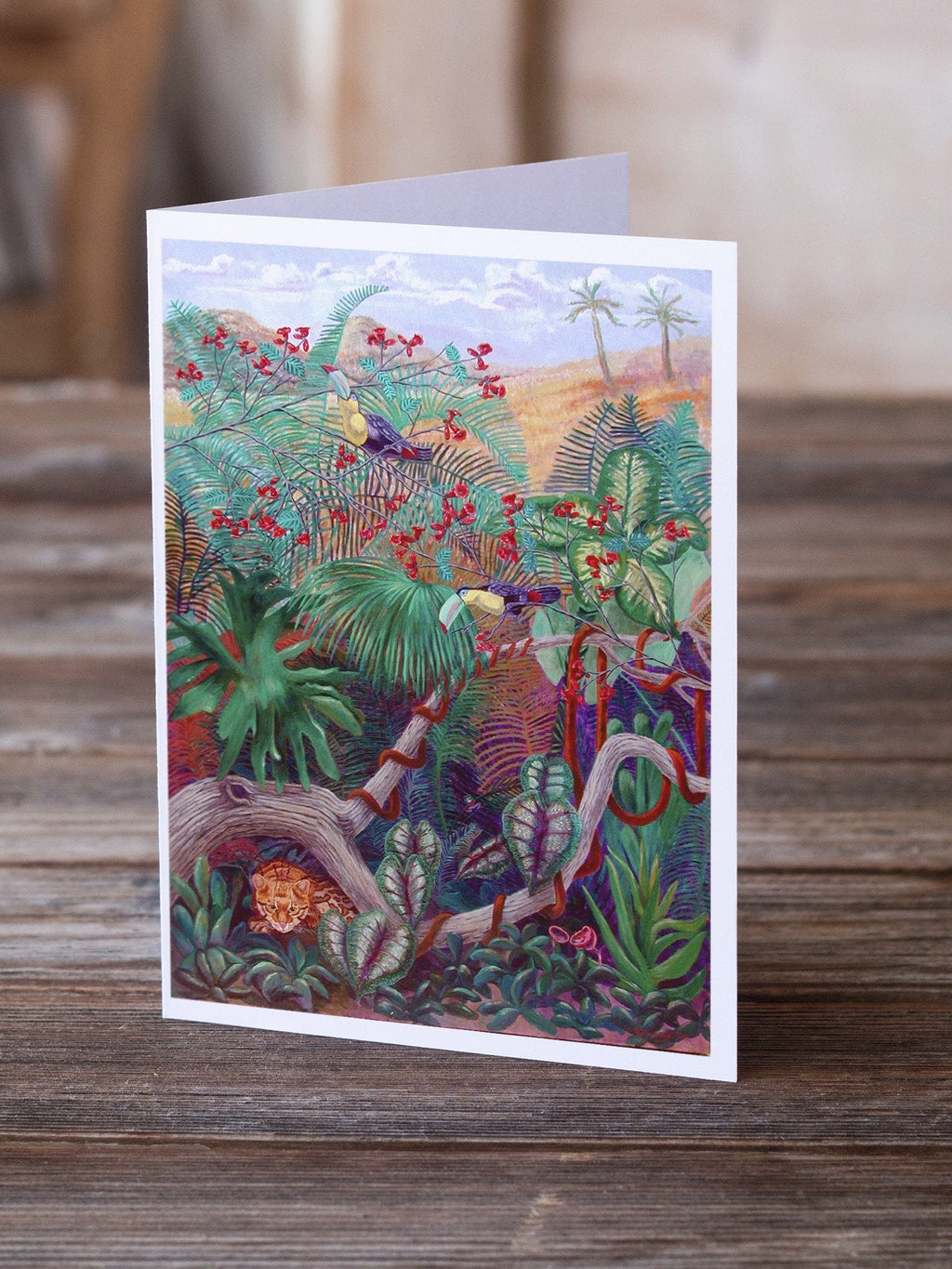 Bird - Toucan Greeting Cards Pack of 8 Blank Cards with Envelopes Whimsical A7 Size 5x7