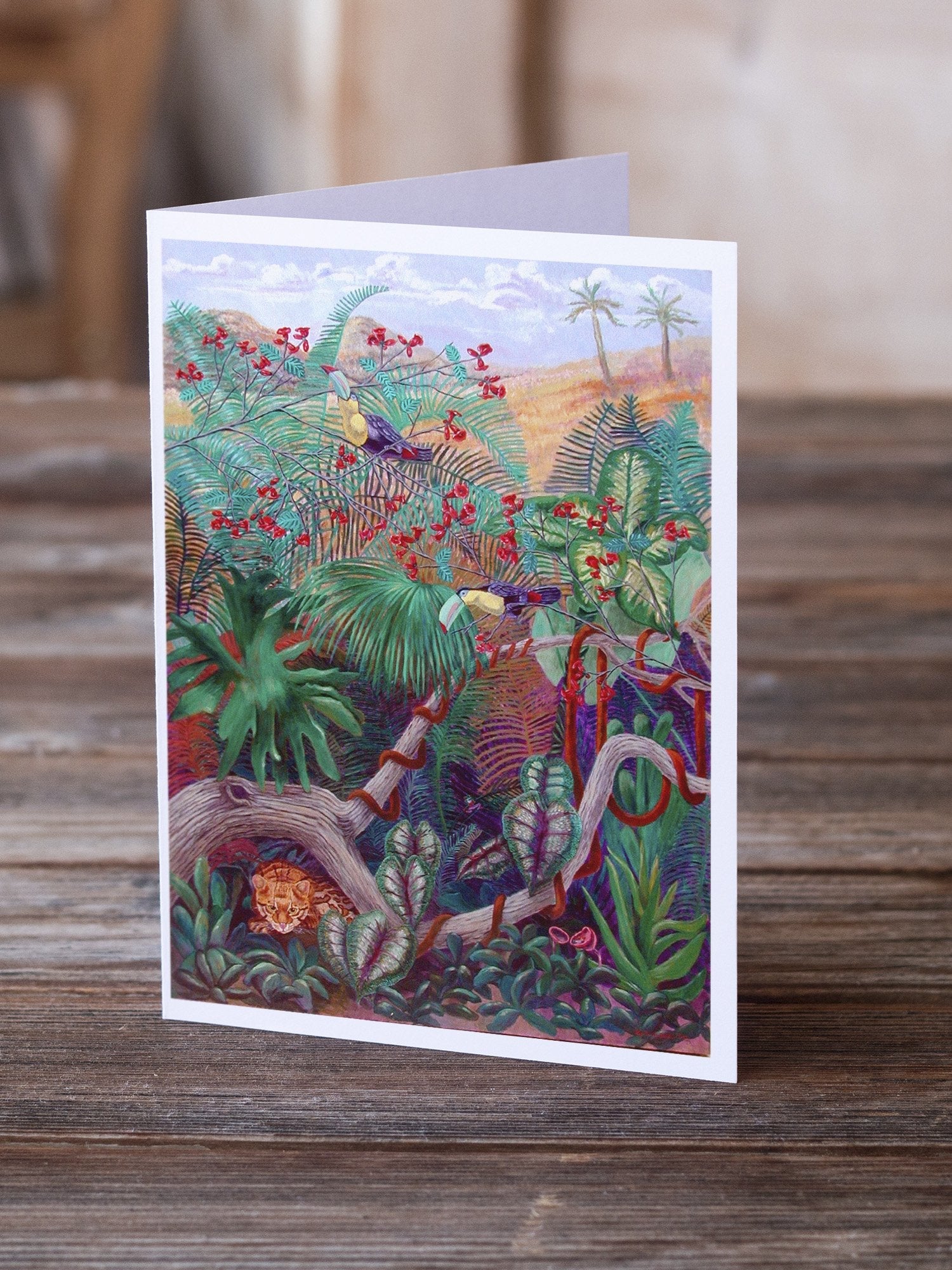 Bird - Toucan Greeting Cards Pack of 8 Blank Cards with Envelopes Whimsical A7 Size 5x7