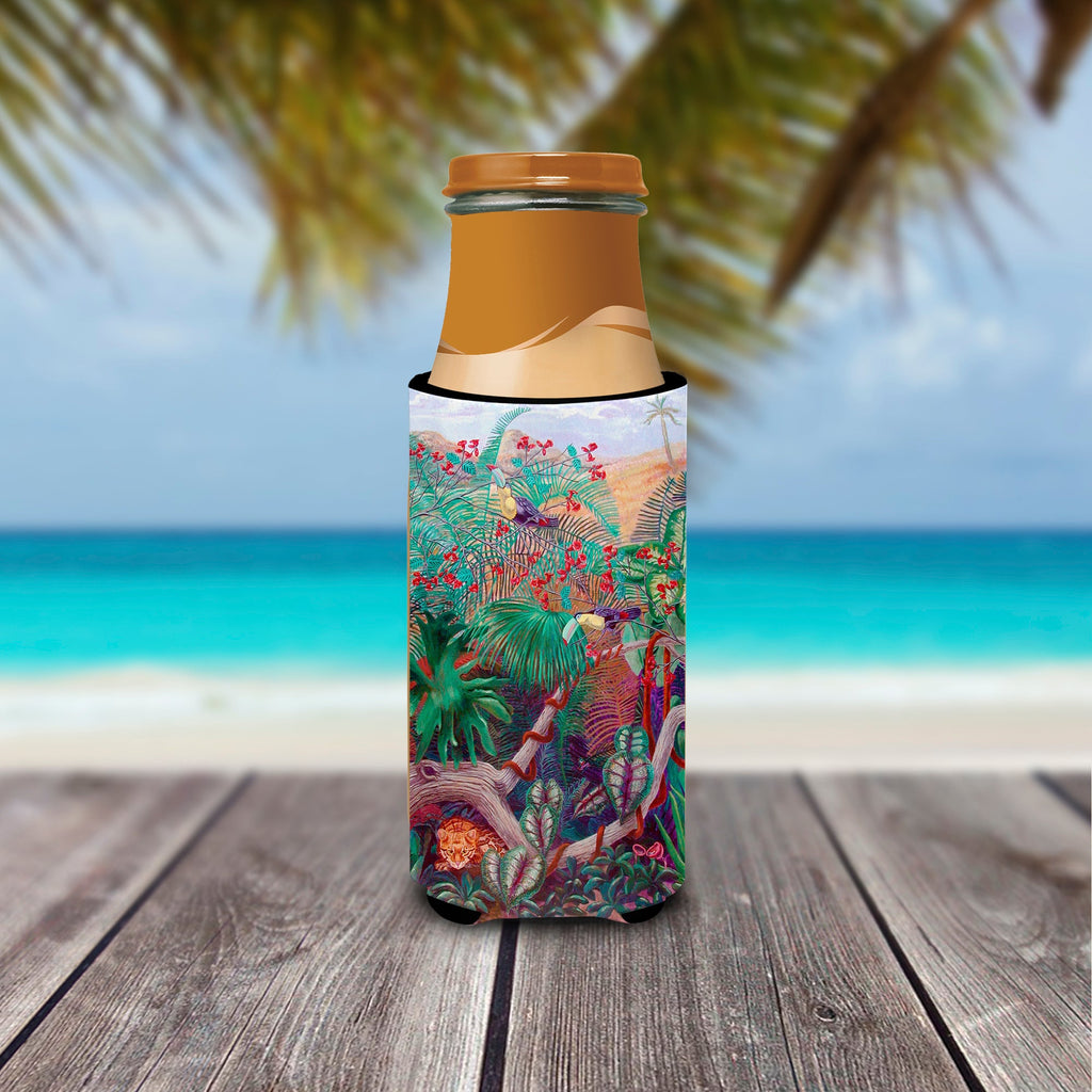 Bird - Toucan Slim Can Hugger , Insulated Foam Hugger for 12 oz Slim Cans, Beer Bottles & Water Bottles, Printed in USA