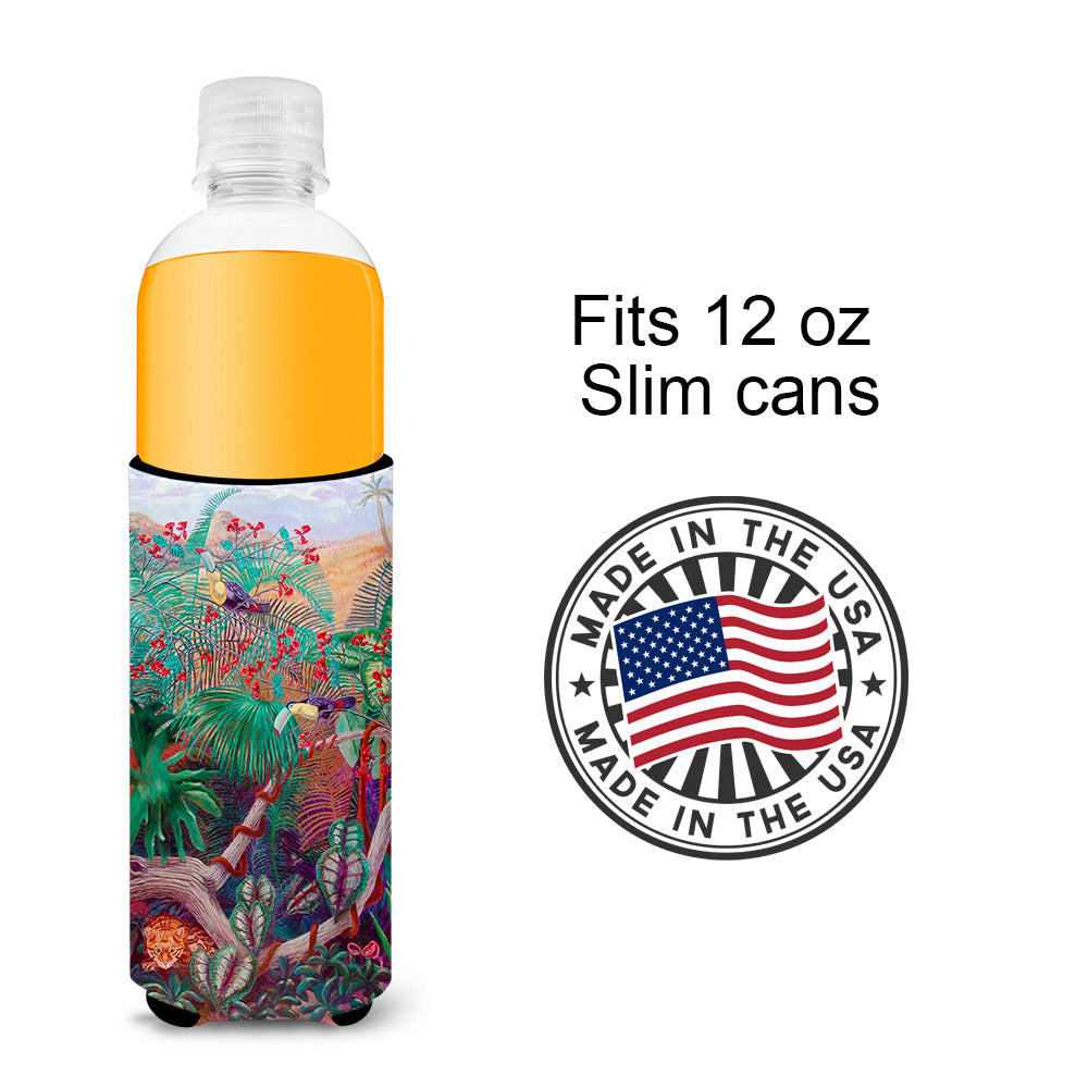 Bird - Toucan Slim Can Hugger , Insulated Foam Hugger for 12 oz Slim Cans, Beer Bottles & Water Bottles, Printed in USA