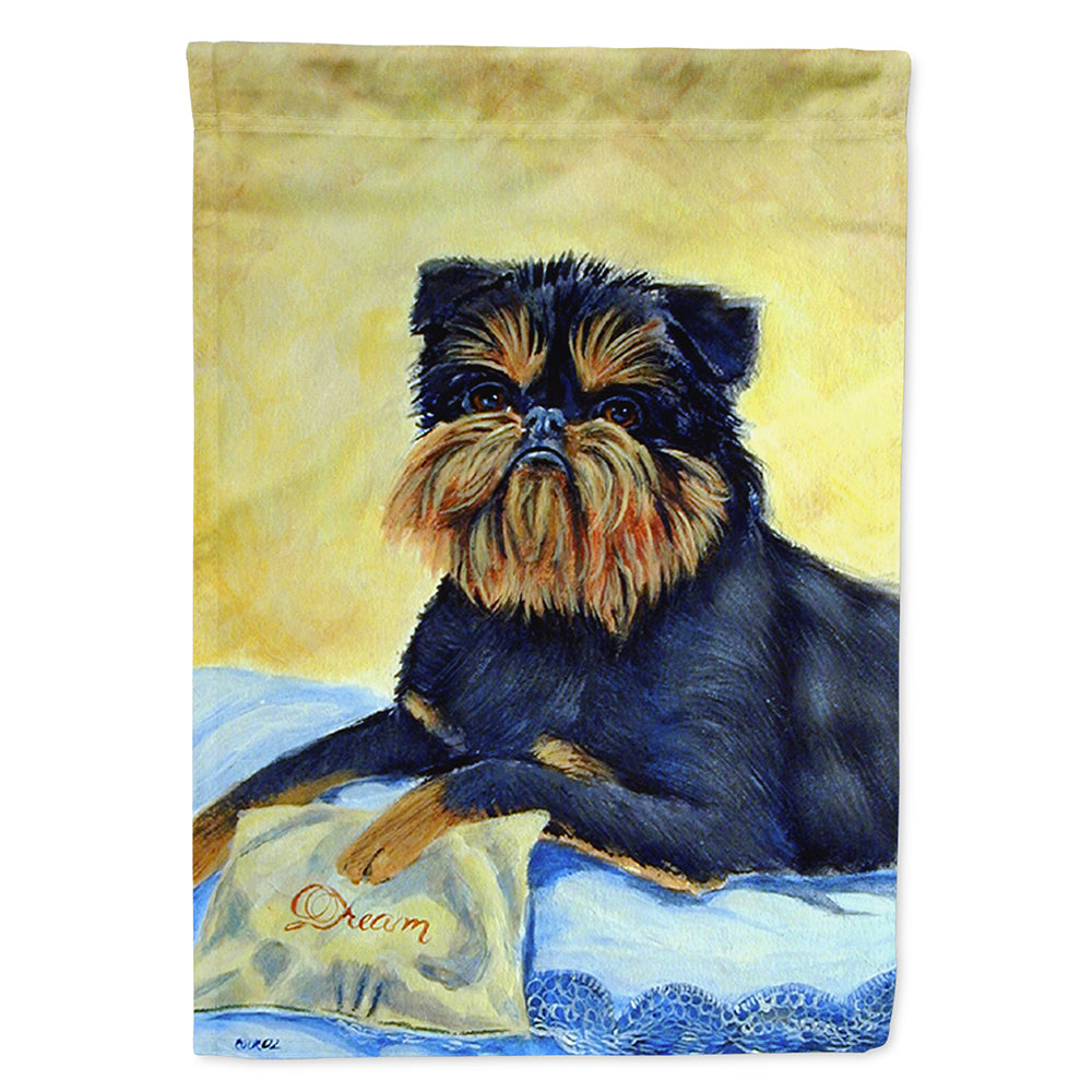 Brussels Griffon House Flag 28x40 Porch Sleeve Pole Decorative Outside Yard Banner Artwork Wall Hanging, Polyester