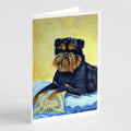 Brussels Griffon Greeting Cards Pack of 8 Blank Cards with Envelopes Whimsical A7 Size 5x7