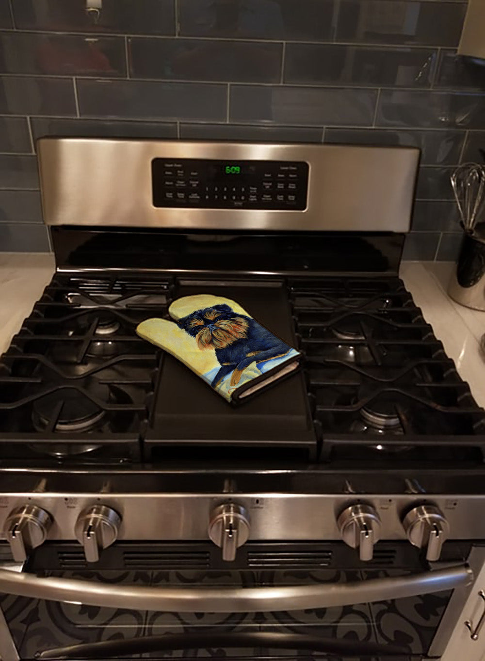 Brussels Griffon Oven Mitt Heat Resistant Thick Oven Mitt for Hot Pans and Oven, Kitchen Mitt Protect Hands, Cooking Baking Glove