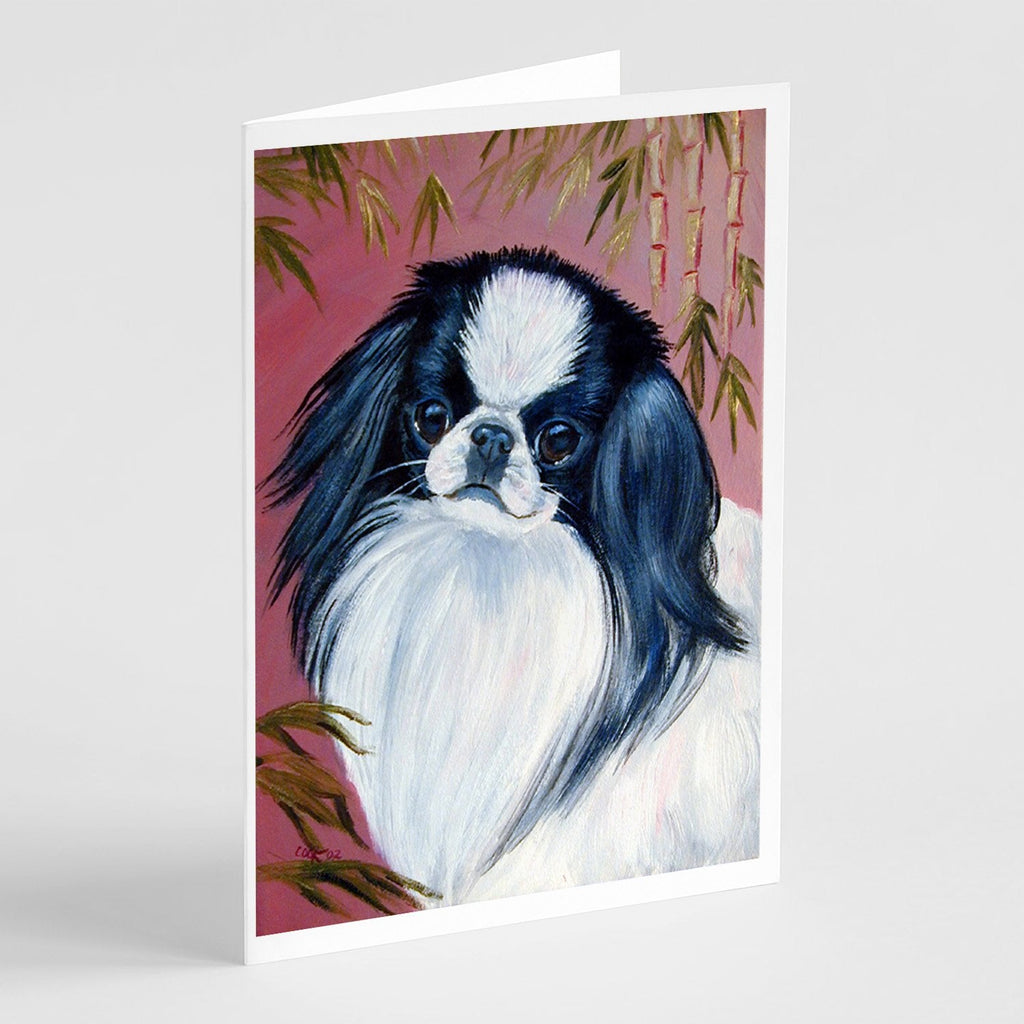 Japanese Chin Greeting Cards Pack of 8 Blank Cards with Envelopes Whimsical A7 Size 5x7