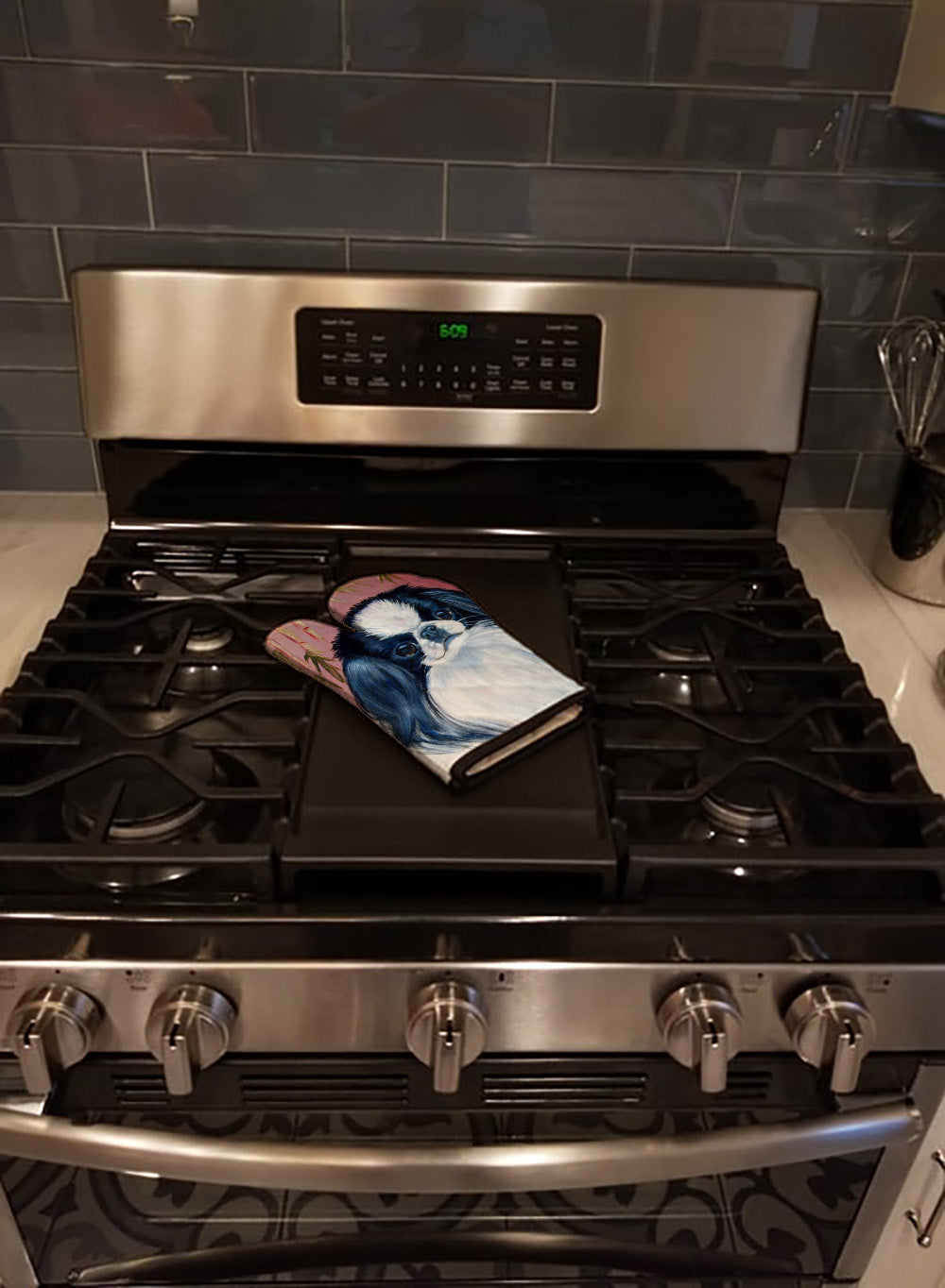Japanese Chin Oven Mitt Heat Resistant Thick Oven Mitt for Hot Pans and Oven, Kitchen Mitt Protect Hands, Cooking Baking Glove