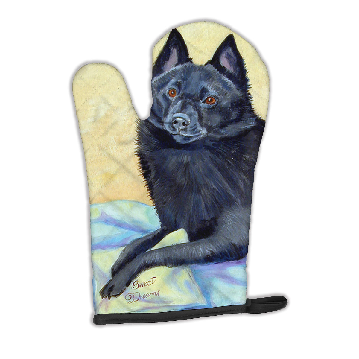 Schipperke Sweet Dreams Oven Mitt Heat Resistant Thick Oven Mitt for Hot Pans and Oven, Kitchen Mitt Protect Hands, Cooking Baking Glove