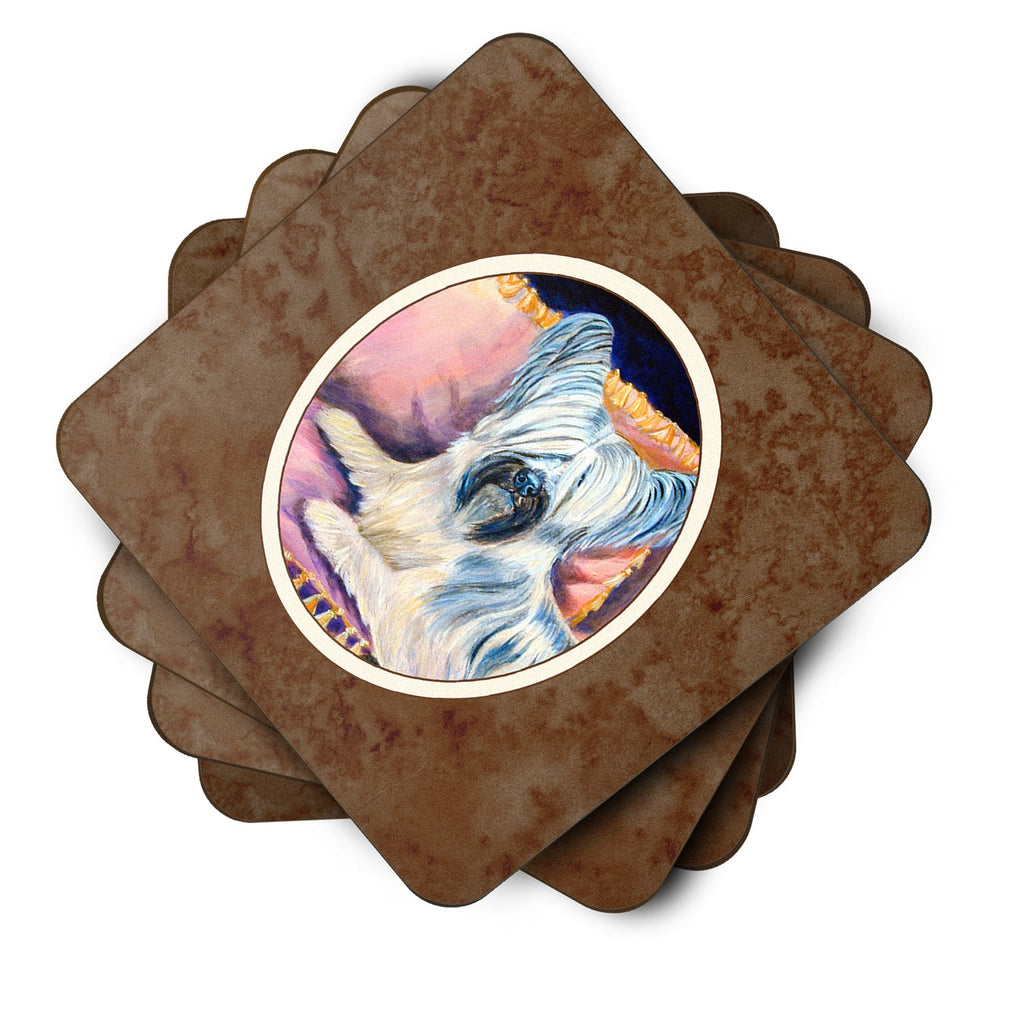 Skye Terrier Foam Coasters Set of 4 Cup Coasters for Indoor Outdoor, Tabletop Protection, Anti Slip, Mouse pad Material