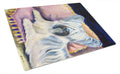 Skye Terrier Cutting Board Tempered Glass Kitchen Cutting Surface, Heat Resistant Chopping, Non-Slip Feet, Food Prep & Serving