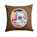 Skye Terrier Decorative Throw Pillow 14x14 Indoor Outdoor Accent Cushion, Fabric Cover with Insert for Sofa, Bed, Porch & Living Room