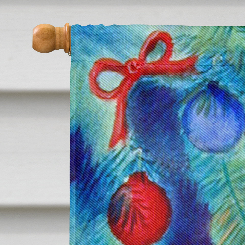 Christmas Tree Cat House Flag 28x40 Porch Sleeve Pole Decorative Outside Yard Banner Artwork Wall Hanging, Polyester