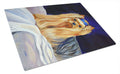 Yorkie Cutting Board Tempered Glass Kitchen Cutting Surface, Heat Resistant Chopping, Non-Slip Feet, Food Prep & Serving