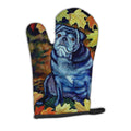 Old Black Pug in Fall Leaves Oven Mitt Heat Resistant Thick Oven Mitt for Hot Pans and Oven, Kitchen Mitt Protect Hands, Cooking Baking Glove