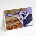 Harlequin Natural Great Dane Greeting Cards Pack of 8 Blank Cards with Envelopes Whimsical A7 Size 5x7