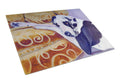 Harlequin Natural Great Dane Cutting Board Tempered Glass Kitchen Cutting Surface, Heat Resistant Chopping, Non-Slip Feet, Food Prep & Serving