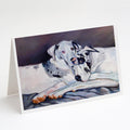 Harlequin Natural Great Danes Greeting Cards Pack of 8 Blank Cards with Envelopes Whimsical A7 Size 5x7