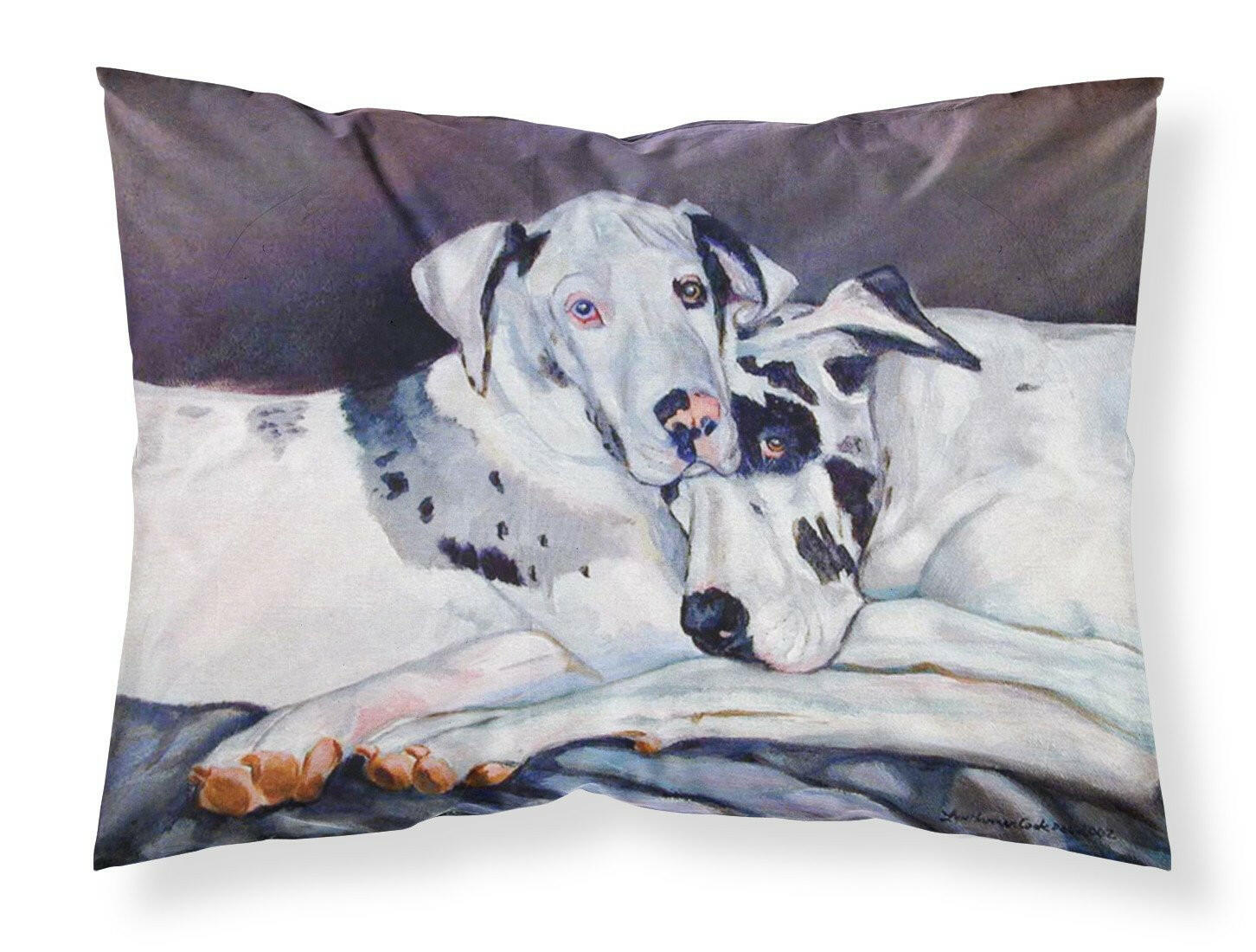 Harlequin Natural Great Danes Standard Pillowcase Lightweight Super Soft Easy Care Decorative Artwork Pillowcase, Standard