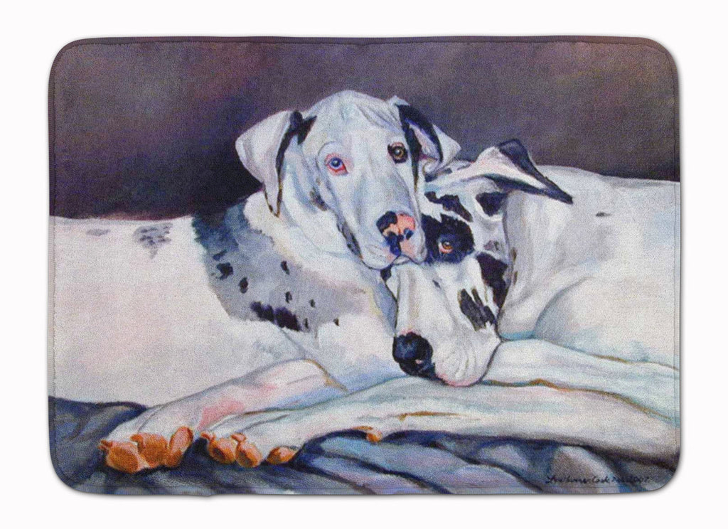 Harlequin Natural Great Danes Memory Foam Kitchen Mat Machine Washable Anti-Fatigue Cushion Comfort Bath or Kitchen Rug