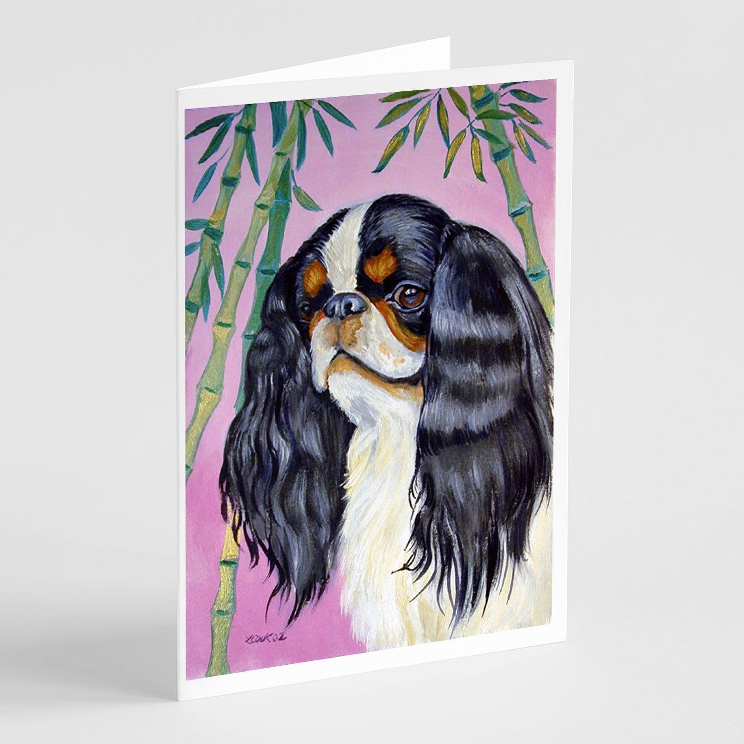 English Toy Spaniel Greeting Cards Pack of 8 Blank Cards with Envelopes Whimsical A7 Size 5x7