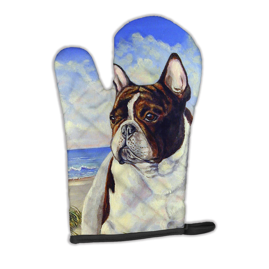 French Bulldog at the beach Oven Mitt Heat Resistant Thick Oven Mitt for Hot Pans and Oven, Kitchen Mitt Protect Hands, Cooking Baking Glove