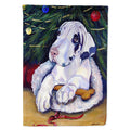 Christmas Tree with Harlequin Great Dane House Flag 28x40 Porch Sleeve Pole Decorative Outside Yard Banner Artwork Wall Hanging, Polyester