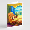 French Bulldog My Chair Greeting Cards Pack of 8 Blank Cards with Envelopes Whimsical A7 Size 5x7