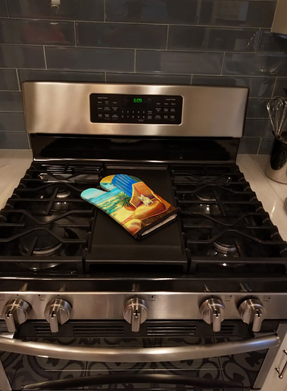 French Bulldog My Chair Oven Mitt Heat Resistant Thick Oven Mitt for Hot Pans and Oven, Kitchen Mitt Protect Hands, Cooking Baking Glove