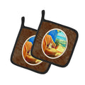 French Bulldog My Chair Pot Holder Set of 2 Heat Resistant Quilted Hot Pads 7.5 x 7.5 Inch, Insulated Kitchen Trivets for Cooking & Baking
