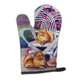 Red Pomeranians Oven Mitt Heat Resistant Thick Oven Mitt for Hot Pans and Oven, Kitchen Mitt Protect Hands, Cooking Baking Glove