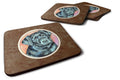 Black Labrador Foam Coasters Set of 4 Cup Coasters for Indoor Outdoor, Tabletop Protection, Anti Slip, Mouse pad Material
