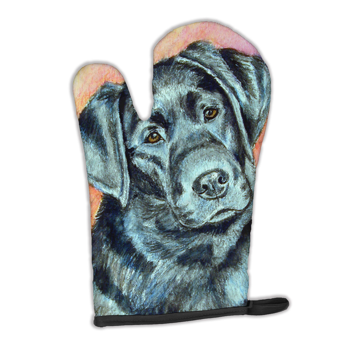 Black Labrador Oven Mitt Heat Resistant Thick Oven Mitt for Hot Pans and Oven, Kitchen Mitt Protect Hands, Cooking Baking Glove