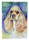 Buff Cocker Spaniel House Flag 28x40 Porch Sleeve Pole Decorative Outside Yard Banner Artwork Wall Hanging, Polyester
