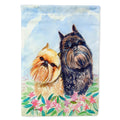 Brussels Griffon House Flag 28x40 Porch Sleeve Pole Decorative Outside Yard Banner Artwork Wall Hanging, Polyester