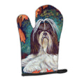 Autumn Leaves Shih Tzu Oven Mitt Heat Resistant Thick Oven Mitt for Hot Pans and Oven, Kitchen Mitt Protect Hands, Cooking Baking Glove