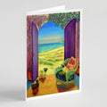 Pug Greeting Cards Pack of 8 Blank Cards with Envelopes Whimsical A7 Size 5x7