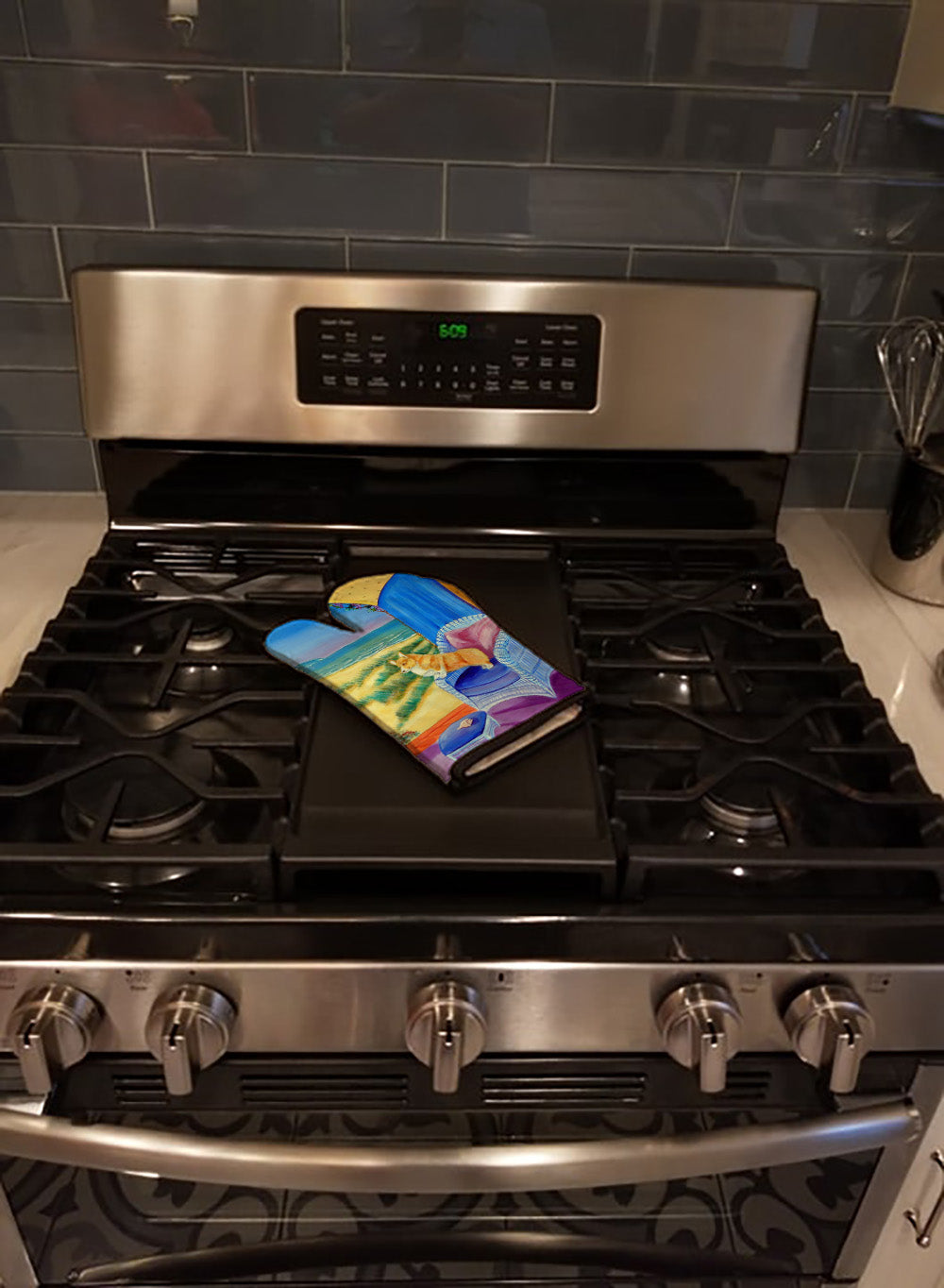 Corgi Oven Mitt Heat Resistant Thick Oven Mitt for Hot Pans and Oven, Kitchen Mitt Protect Hands, Cooking Baking Glove