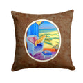 Corgi Decorative Throw Pillow 14x14 Indoor Outdoor Accent Cushion, Fabric Cover with Insert for Sofa, Bed, Porch & Living Room