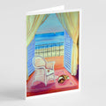 Sheltie waiting on Mom Greeting Cards Pack of 8 Blank Cards with Envelopes Whimsical A7 Size 5x7