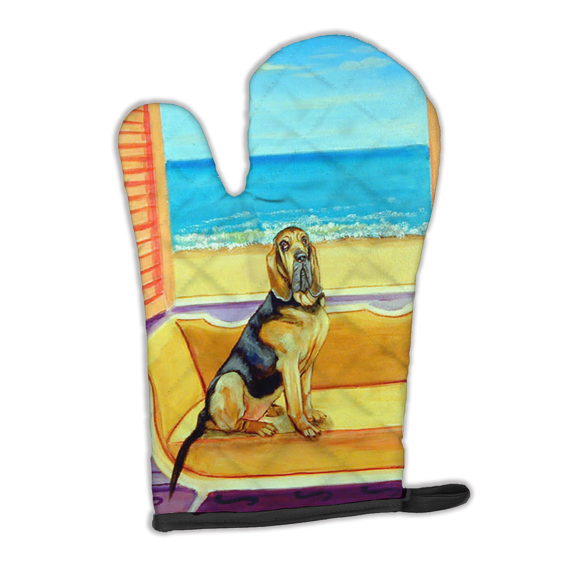 Bloodhound Couch Sitting Oven Mitt Heat Resistant Thick Oven Mitt for Hot Pans and Oven, Kitchen Mitt Protect Hands, Cooking Baking Glove