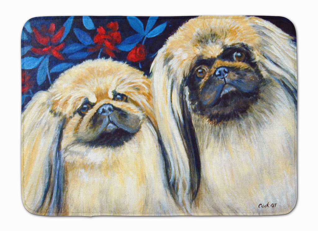 What a pair of Pekingese Memory Foam Kitchen Mat Machine Washable Anti-Fatigue Cushion Comfort Bath or Kitchen Rug