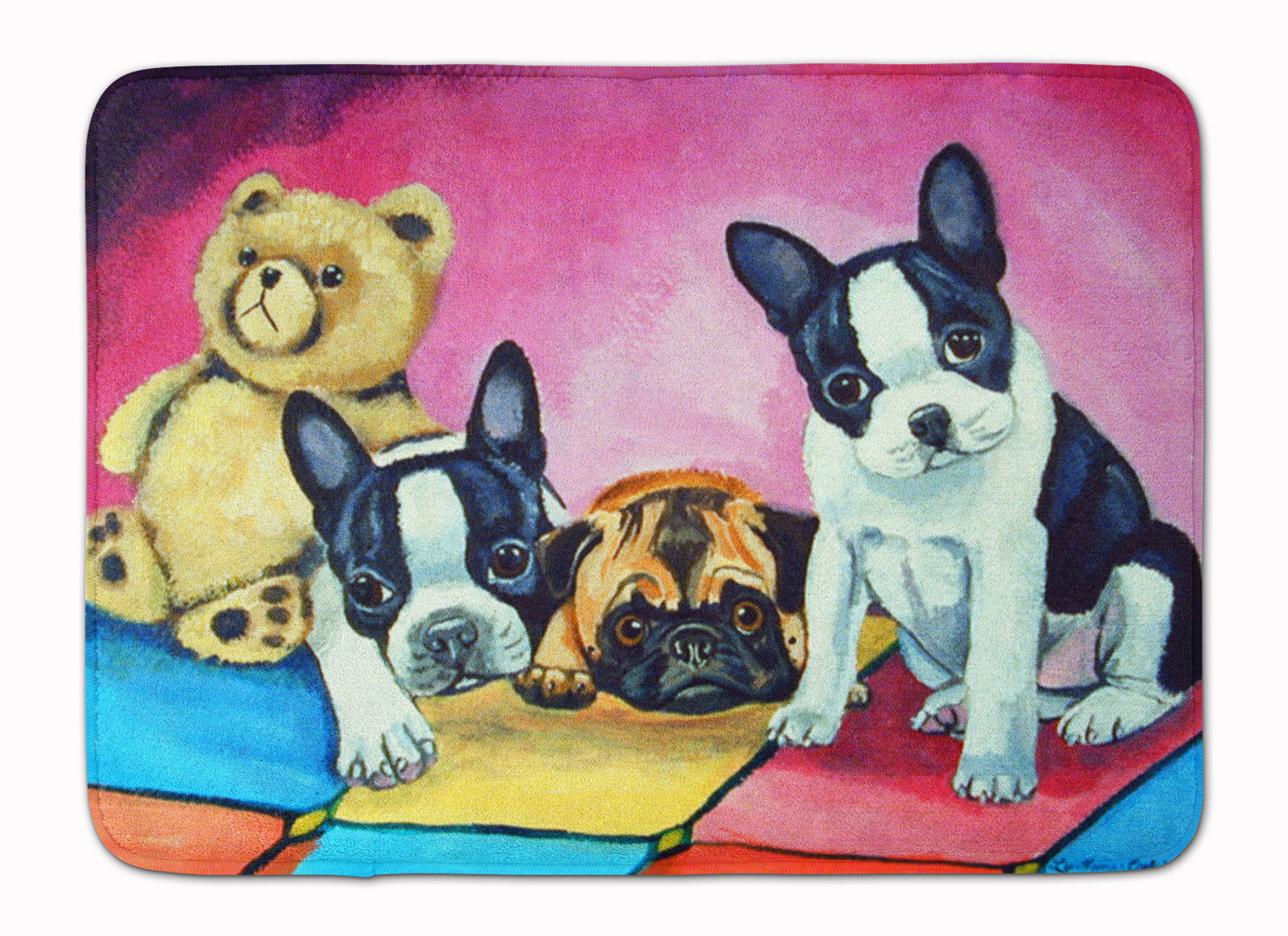 Multiple Breeds Memory Foam Kitchen Mat Machine Washable Anti-Fatigue Cushion Comfort Bath or Kitchen Rug