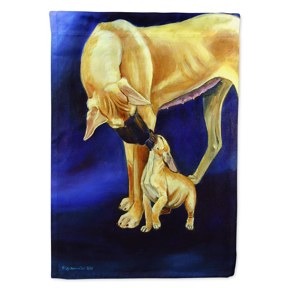 Great Dane and Puppy  House Flag 28x40 Porch Sleeve Pole Decorative Outside Yard Banner Artwork Wall Hanging, Polyester