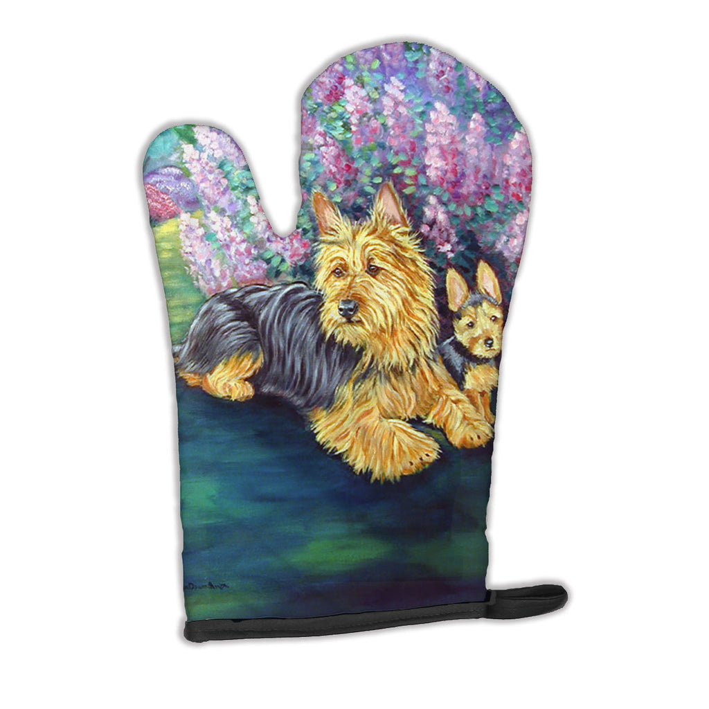 Australian Terrier and Puppy Oven Mitt Heat Resistant Thick Oven Mitt for Hot Pans and Oven, Kitchen Mitt Protect Hands, Cooking Baking Glove