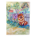 Chow Chow House Flag 28x40 Porch Sleeve Pole Decorative Outside Yard Banner Artwork Wall Hanging, Polyester