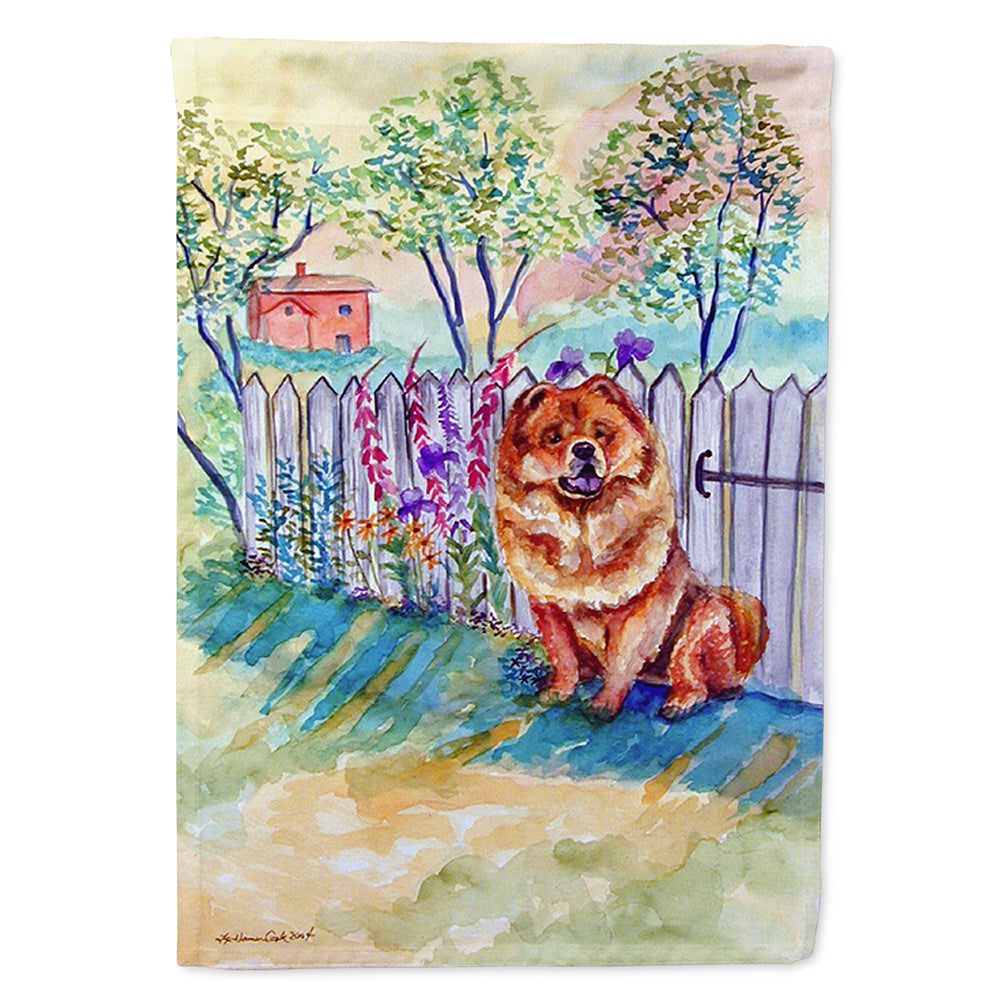 Chow Chow House Flag 28x40 Porch Sleeve Pole Decorative Outside Yard Banner Artwork Wall Hanging, Polyester