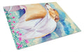 Whippet Cutting Board Tempered Glass Kitchen Cutting Surface, Heat Resistant Chopping, Non-Slip Feet, Food Prep & Serving